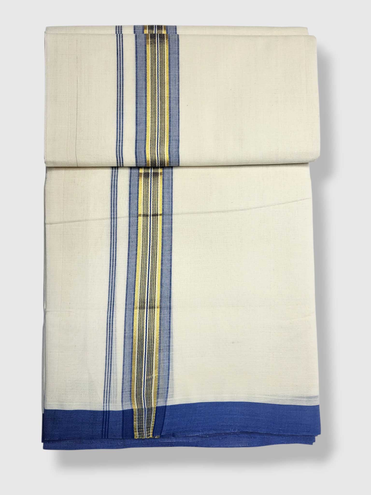 Kerala Balaramapuram Pure Cotton Handloom Mundu/Dhoti