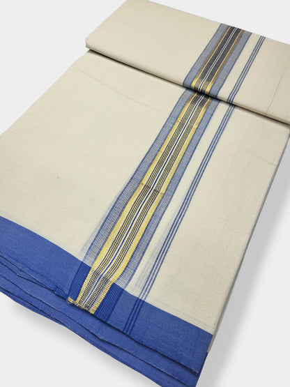 Kerala Balaramapuram Pure Cotton Handloom Mundu/Dhoti