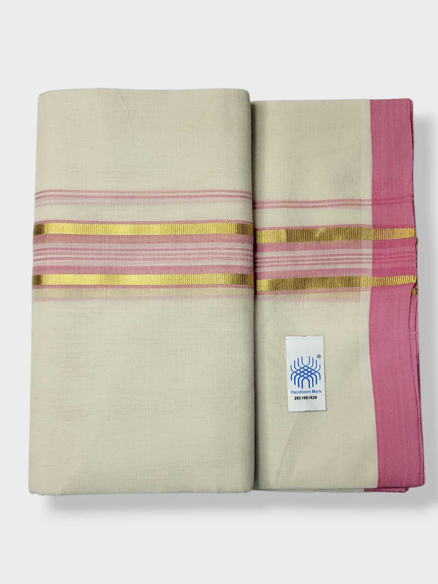 Kerala Balaramapuram Pure Cotton Handloom Mundu/Dhoti