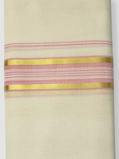 Kerala Balaramapuram Pure Cotton Handloom Mundu/Dhoti