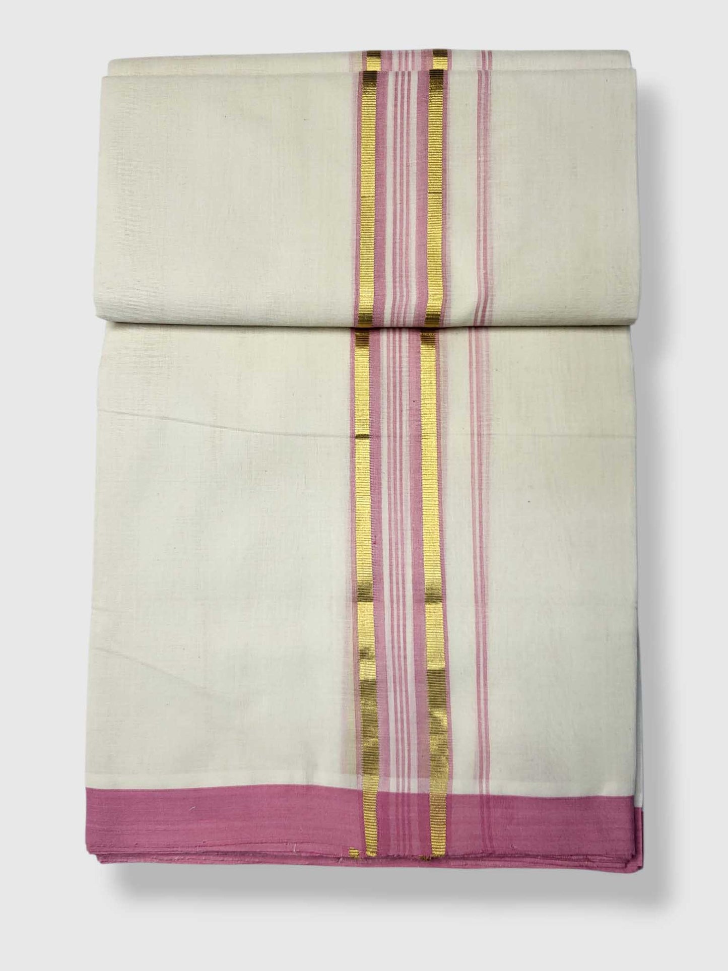 Kerala Balaramapuram Pure Cotton Handloom Mundu/Dhoti