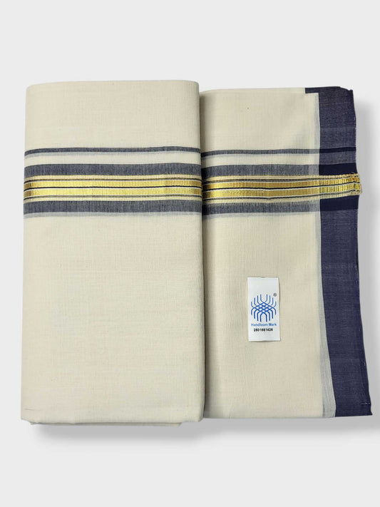 Kerala Balaramapuram Pure Cotton Handloom Mundu/Dhoti