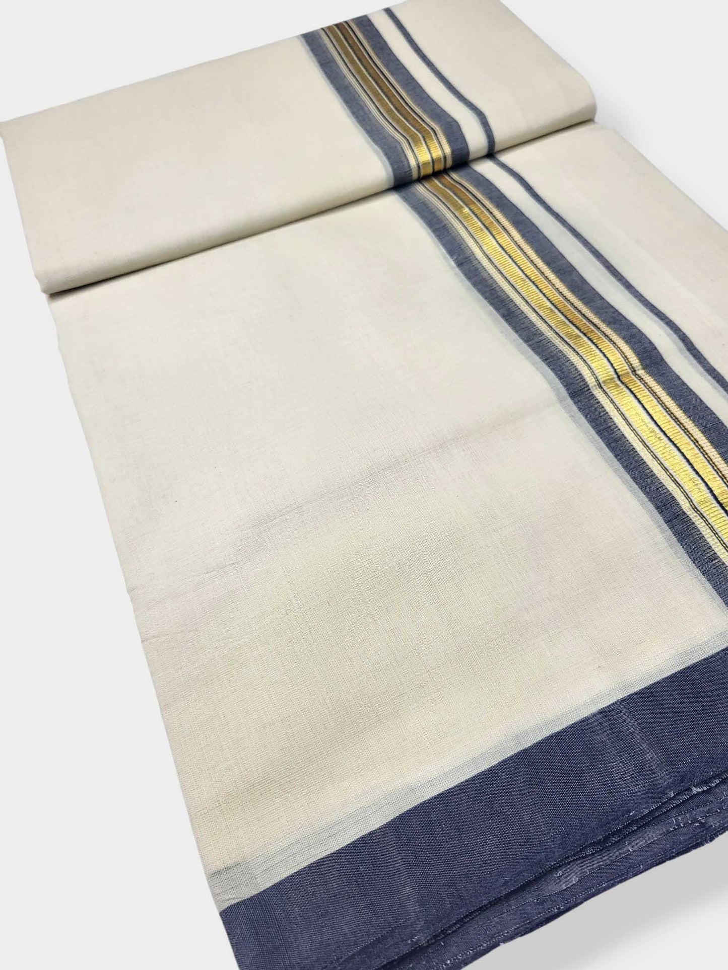 Kerala Balaramapuram Pure Cotton Handloom Mundu/Dhoti