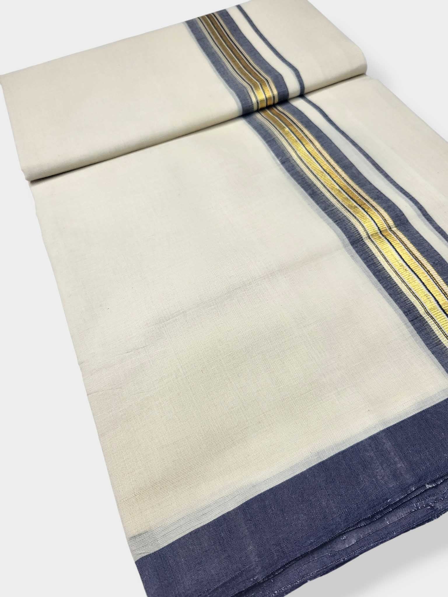 Kerala Balaramapuram Pure Cotton Handloom Mundu/Dhoti