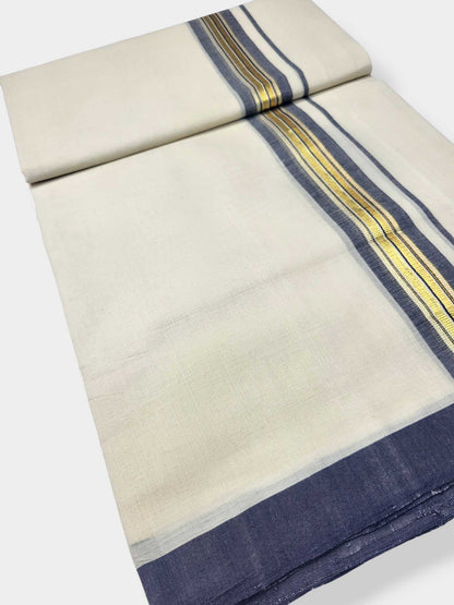 Kerala Balaramapuram Pure Cotton Handloom Mundu/Dhoti