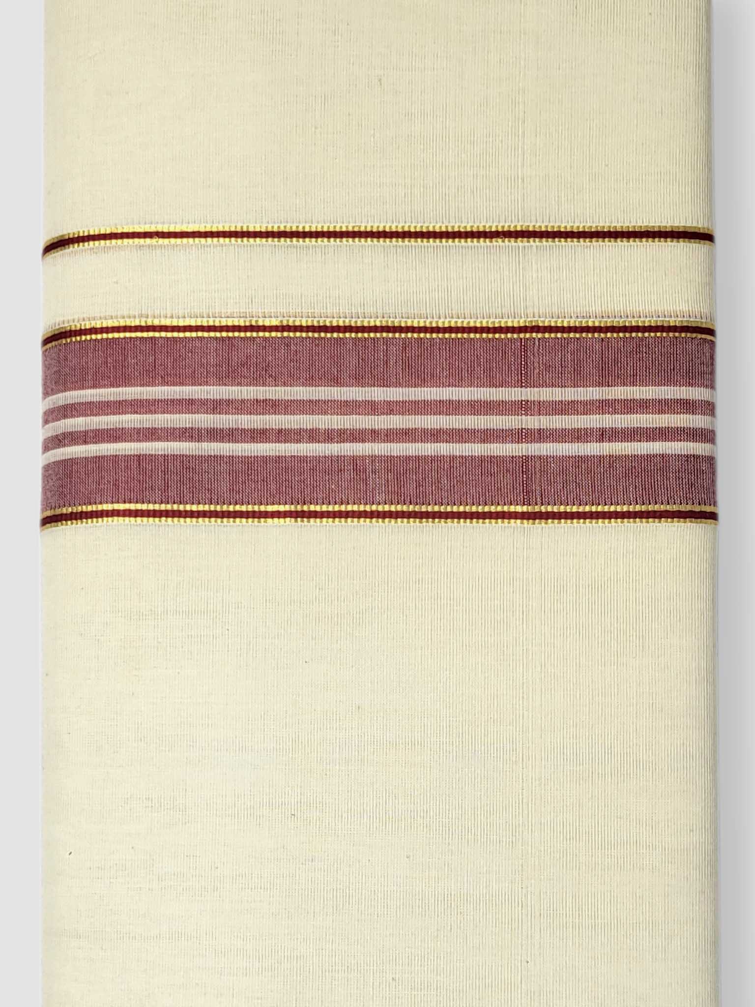 Kerala Balaramapuram Pure Cotton Handloom Mundu/Dhoti