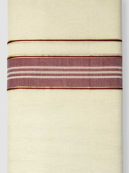Kerala Balaramapuram Pure Cotton Handloom Mundu/Dhoti