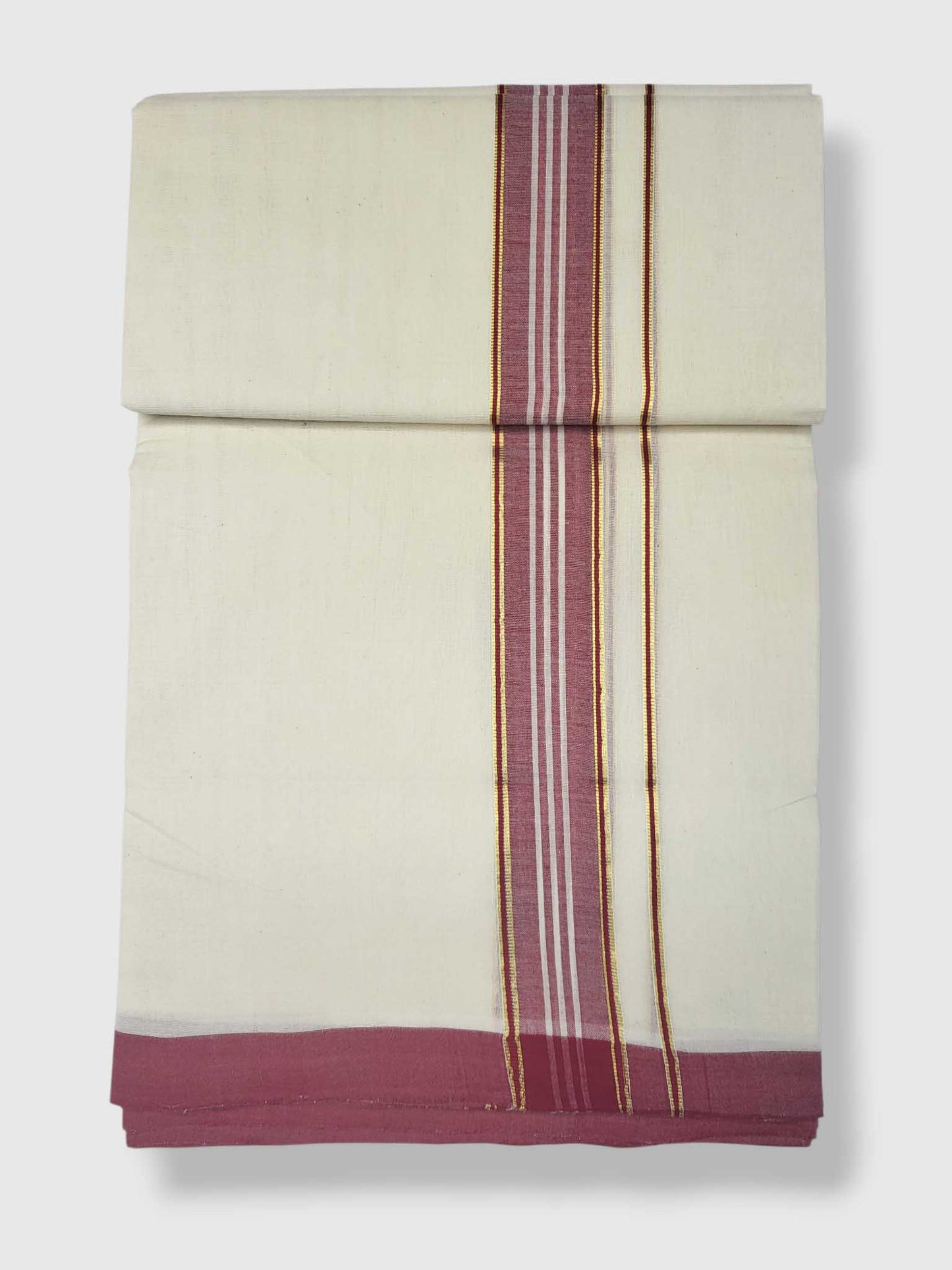 Kerala Balaramapuram Pure Cotton Handloom Mundu/Dhoti