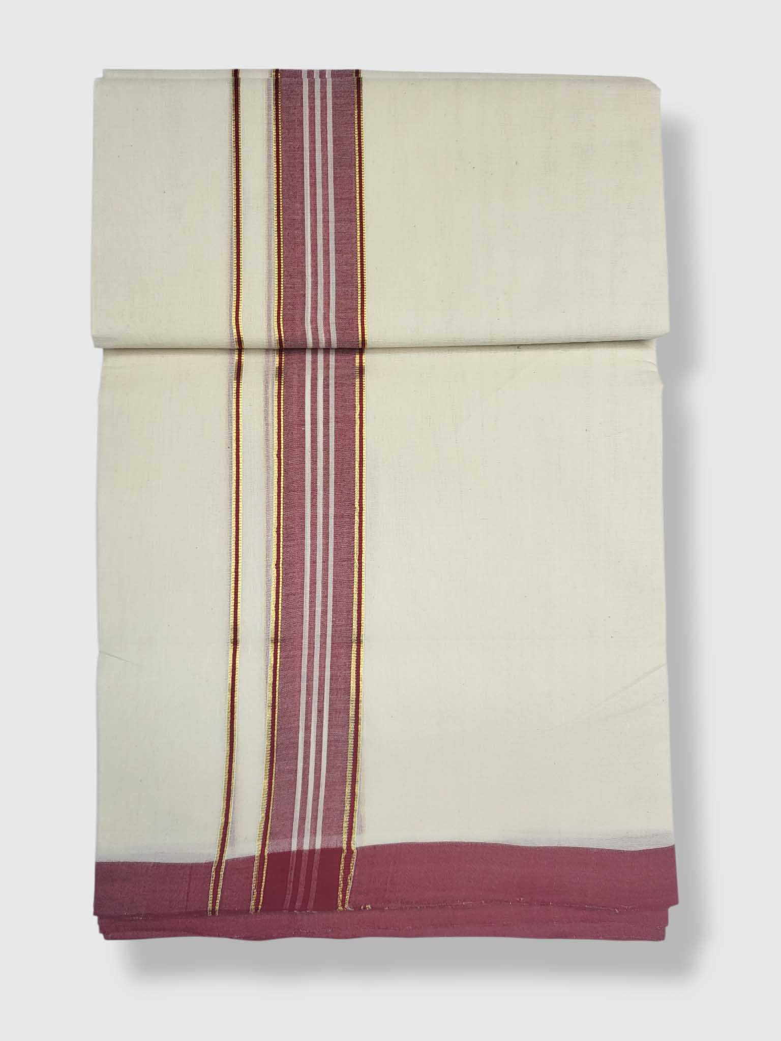 Kerala Balaramapuram Pure Cotton Handloom Mundu/Dhoti