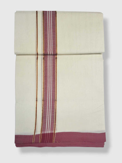 Kerala Balaramapuram Pure Cotton Handloom Mundu/Dhoti
