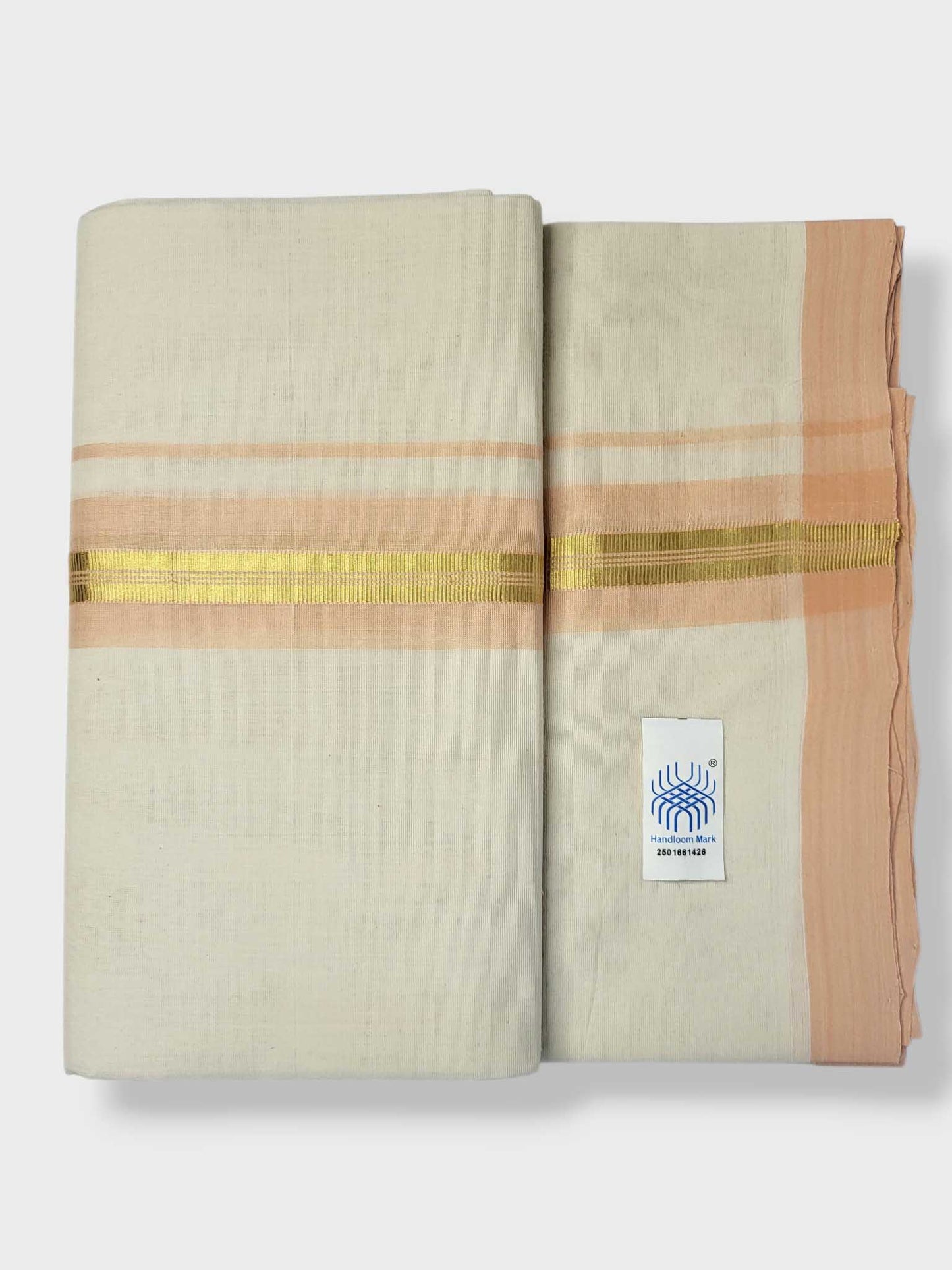 Kerala Balaramapuram Pure Cotton Handloom Mundu/Dhoti