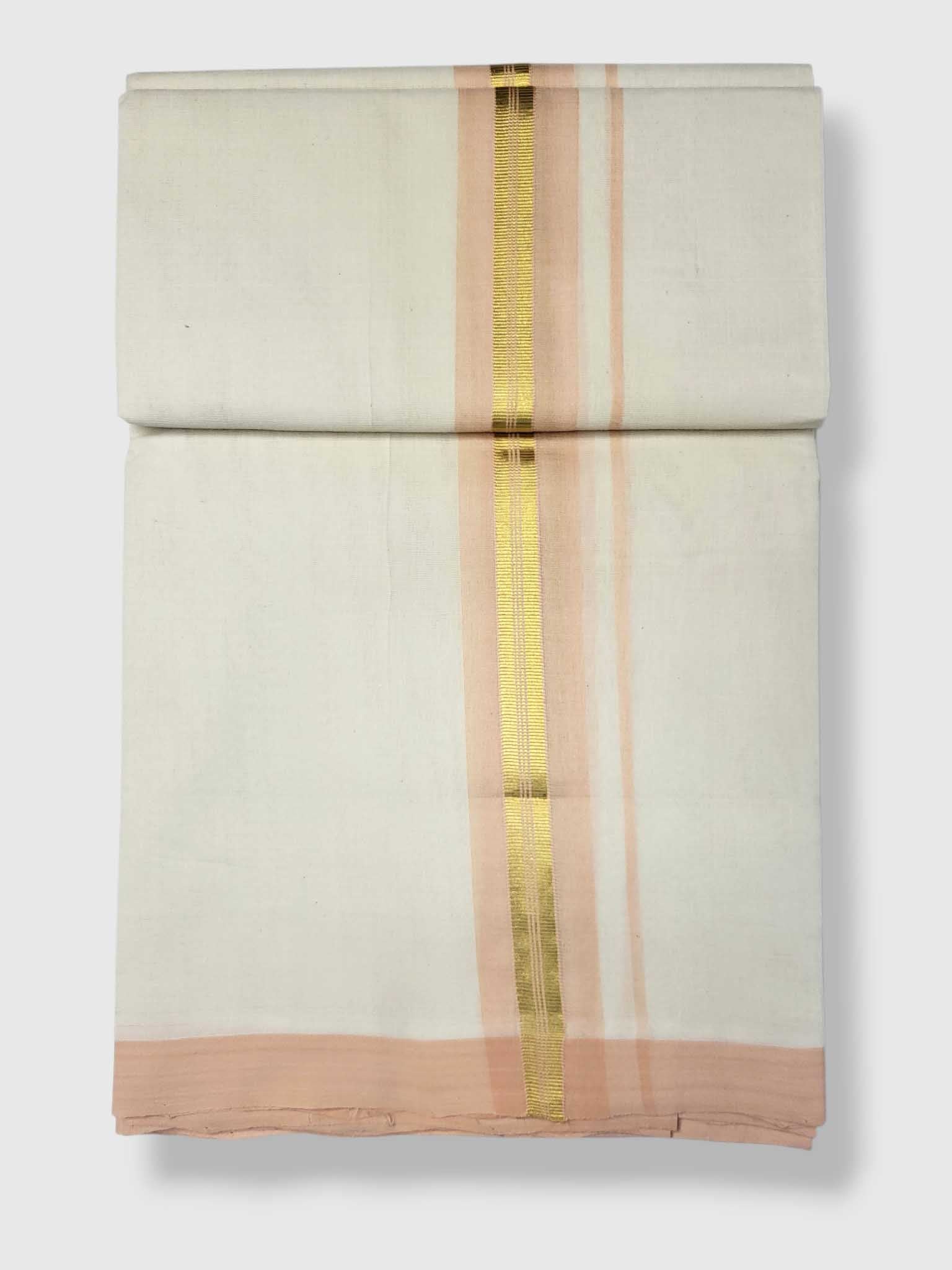 Kerala Balaramapuram Pure Cotton Handloom Mundu/Dhoti