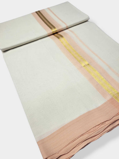 Kerala Balaramapuram Pure Cotton Handloom Mundu/Dhoti
