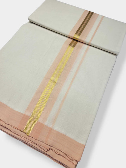 Kerala Balaramapuram Pure Cotton Handloom Mundu/Dhoti