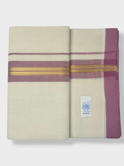 Kerala Balaramapuram Pure Cotton Handloom Mundu/Dhoti