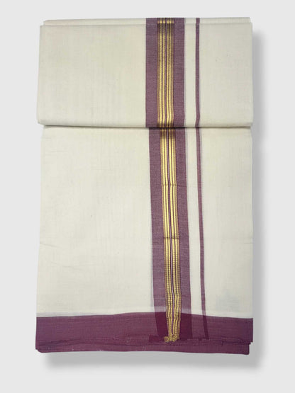 Kerala Balaramapuram Pure Cotton Handloom Mundu/Dhoti