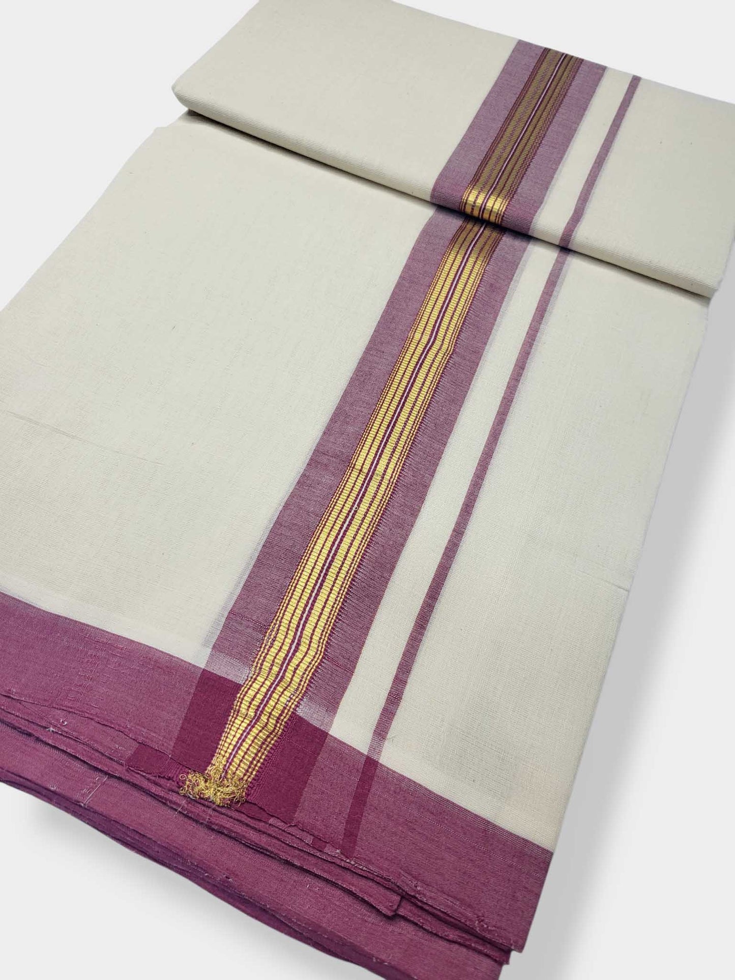 Kerala Balaramapuram Pure Cotton Handloom Mundu/Dhoti
