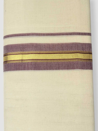 Kerala Balaramapuram Pure Cotton Handloom Mundu/Dhoti
