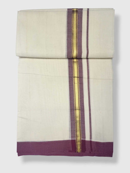 Kerala Balaramapuram Pure Cotton Handloom Mundu/Dhoti