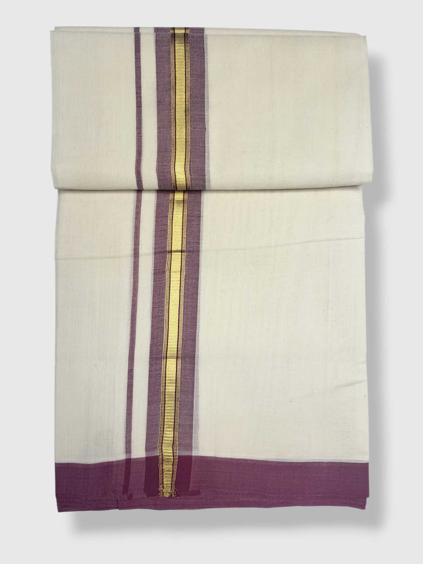 Kerala Balaramapuram Pure Cotton Handloom Mundu/Dhoti