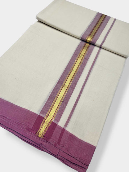 Kerala Balaramapuram Pure Cotton Handloom Mundu/Dhoti