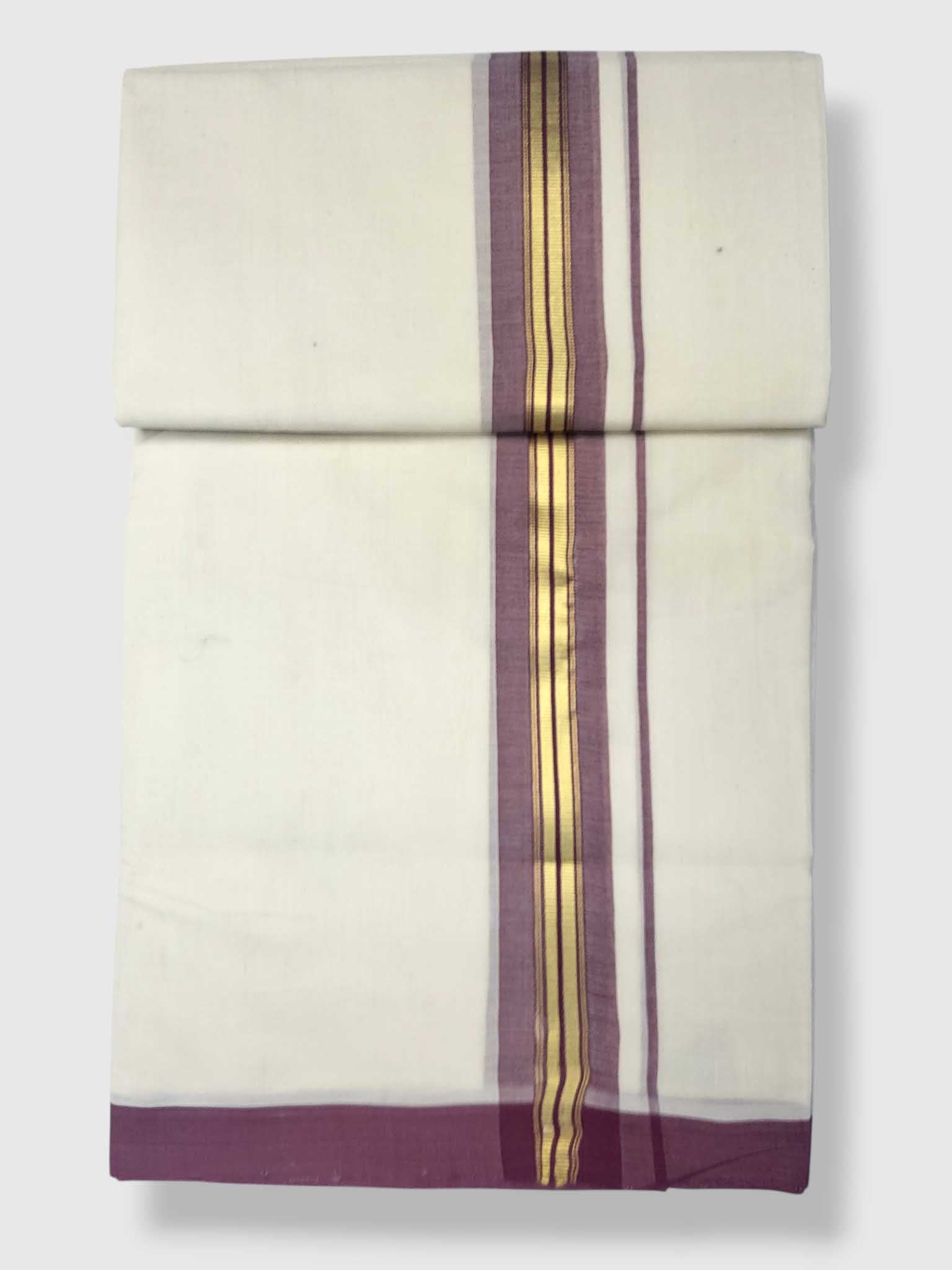 Kerala Balaramapuram Pure Cotton Handloom Mundu/Dhoti