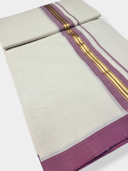 Kerala Balaramapuram Pure Cotton Handloom Mundu/Dhoti