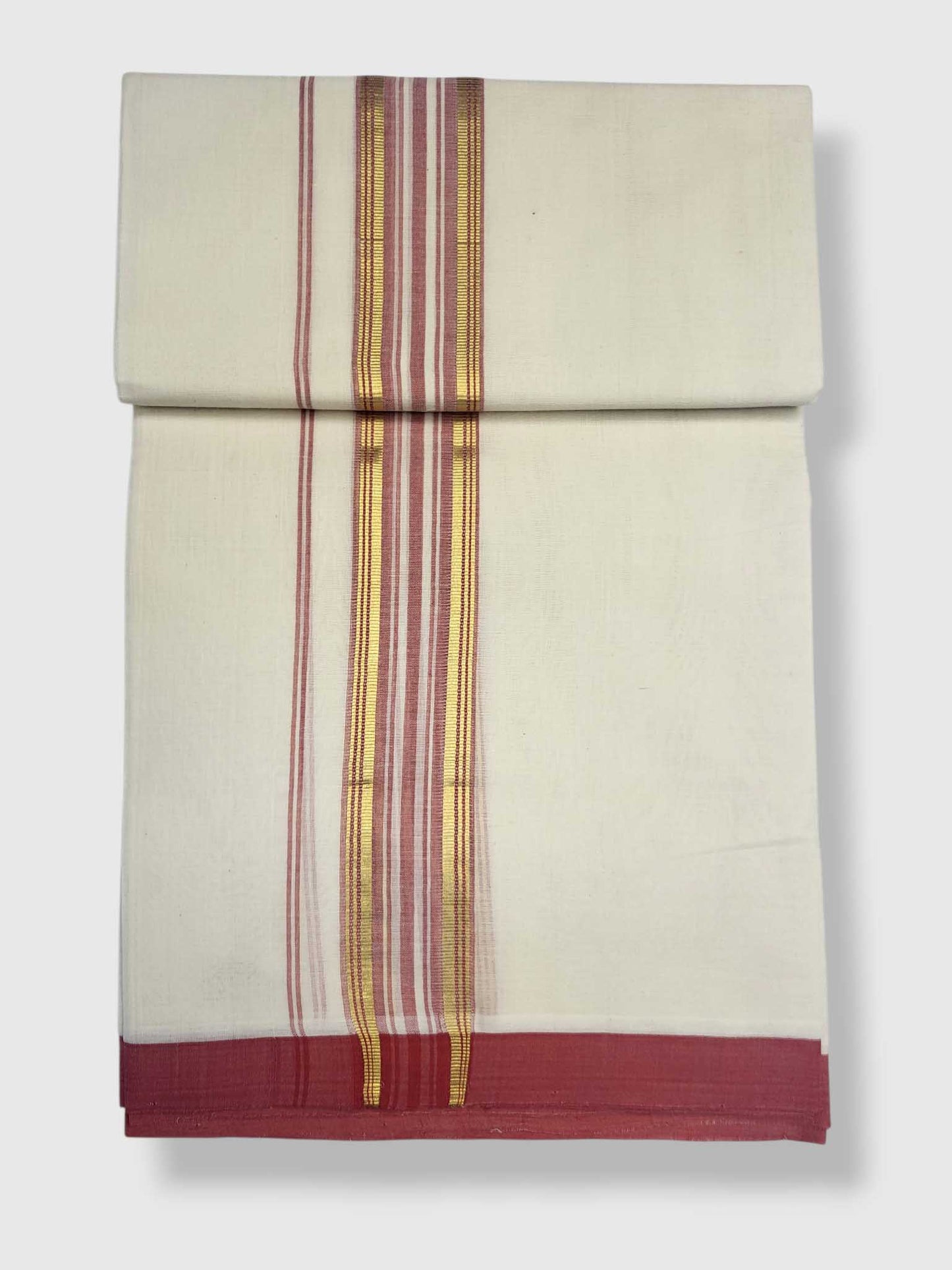 Kerala Balaramapuram Pure Cotton Handloom Mundu/Dhoti