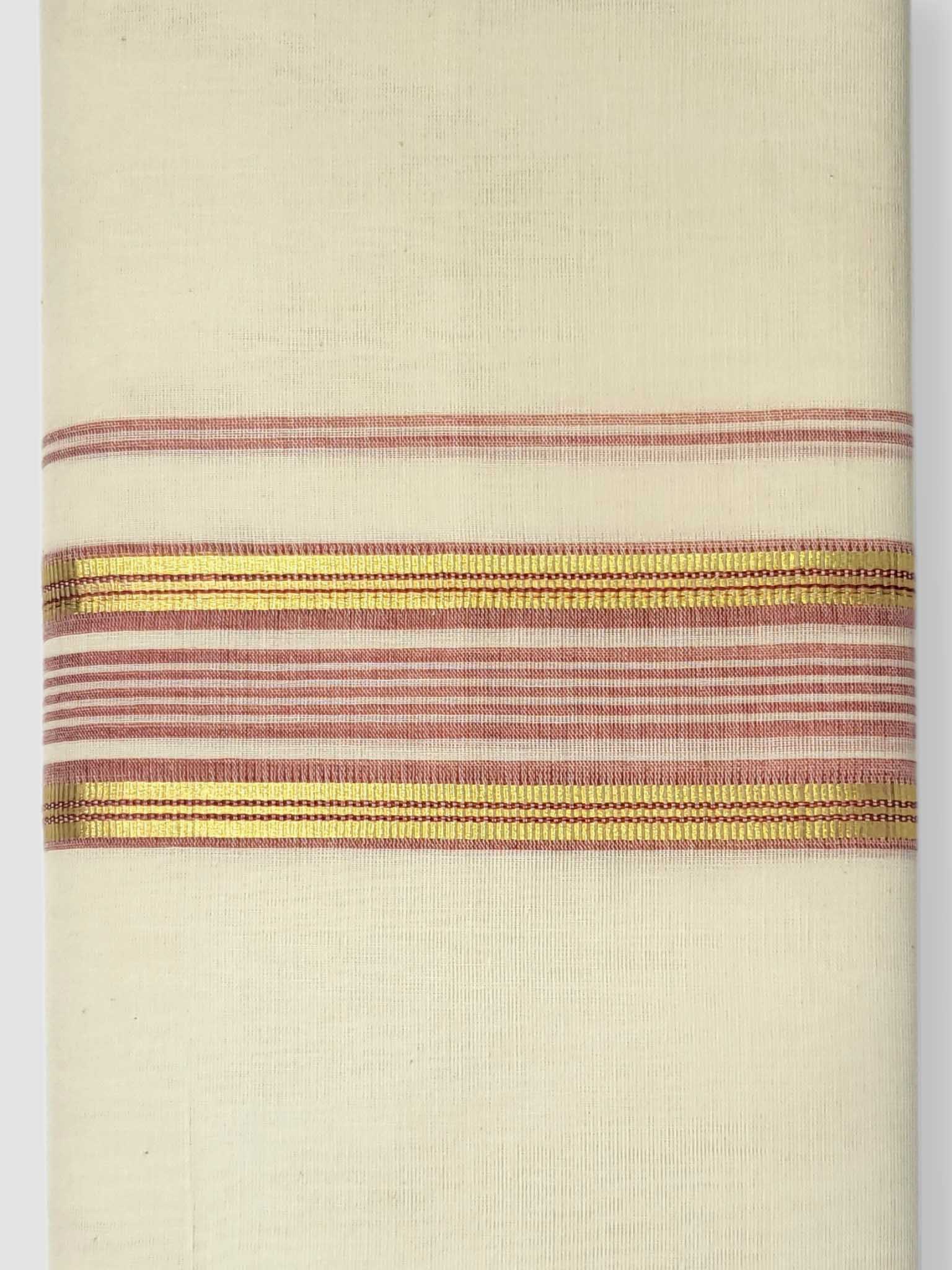 Kerala Balaramapuram Pure Cotton Handloom Mundu/Dhoti