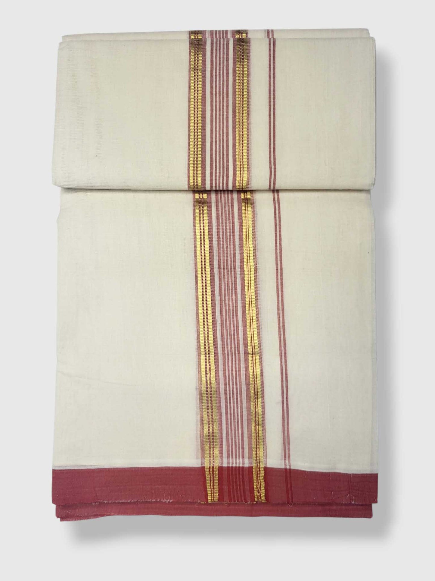 Kerala Balaramapuram Pure Cotton Handloom Mundu/Dhoti