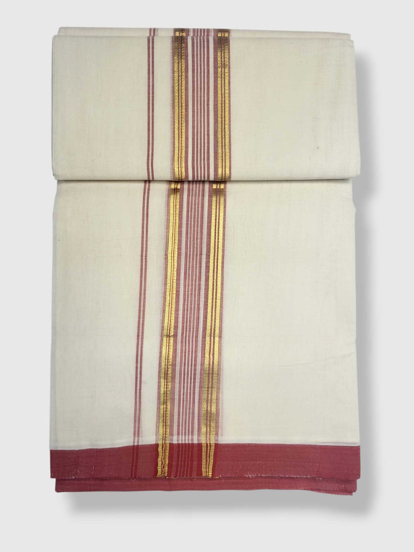 Kerala Balaramapuram Pure Cotton Handloom Mundu/Dhoti