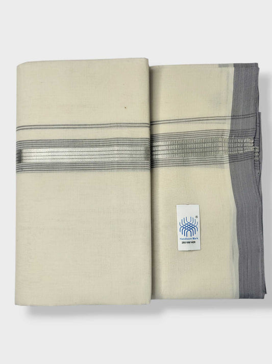 Kerala Balaramapuram Pure Cotton Handloom Mundu/Dhoti
