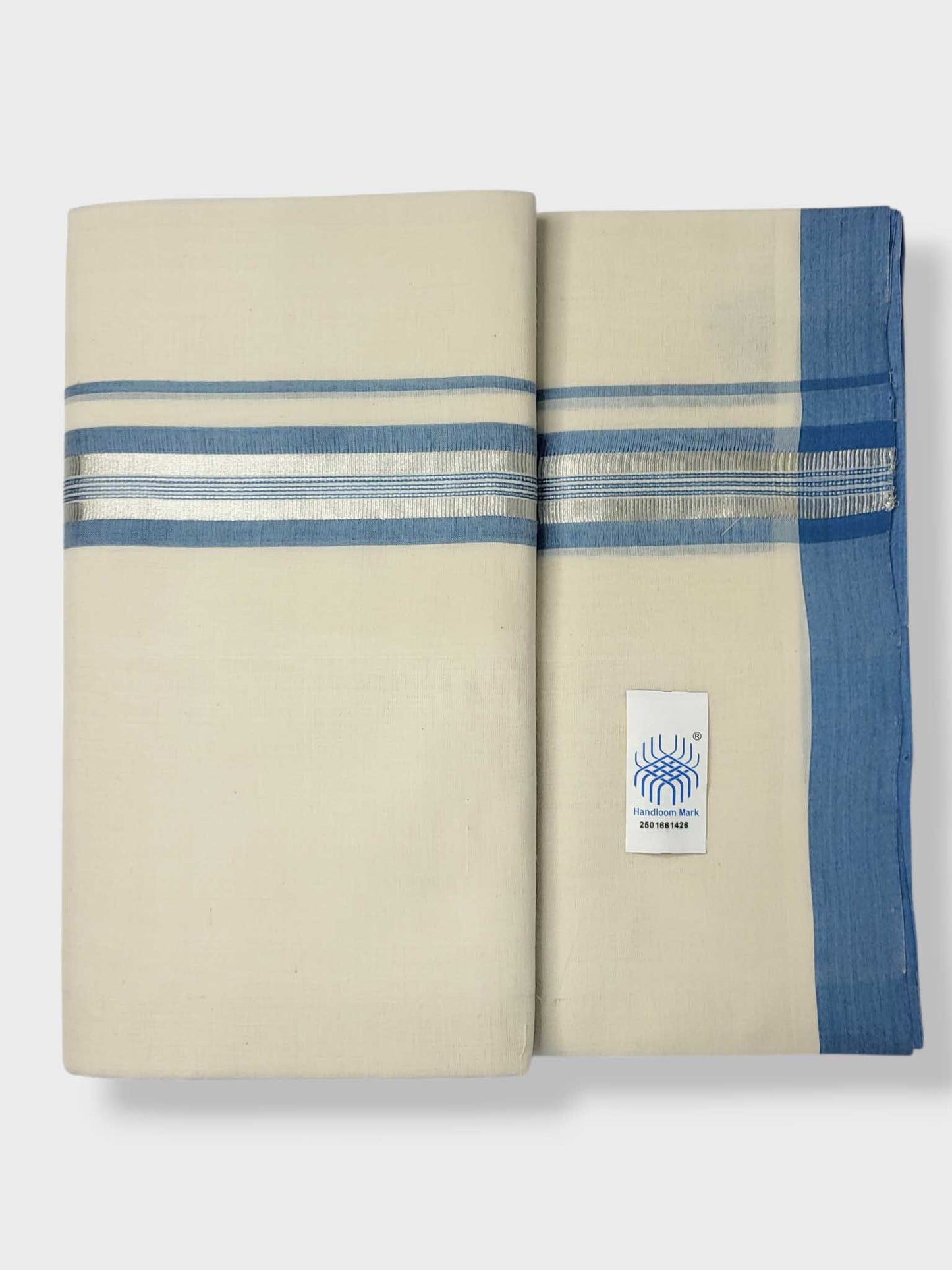 Kerala Balaramapuram Pure Cotton Handloom Mundu/Dhoti