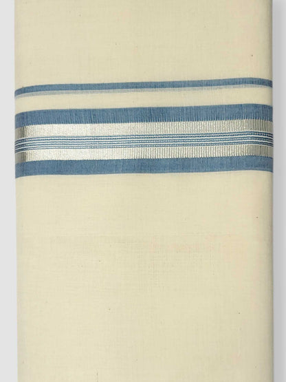 Kerala Balaramapuram Pure Cotton Handloom Mundu/Dhoti