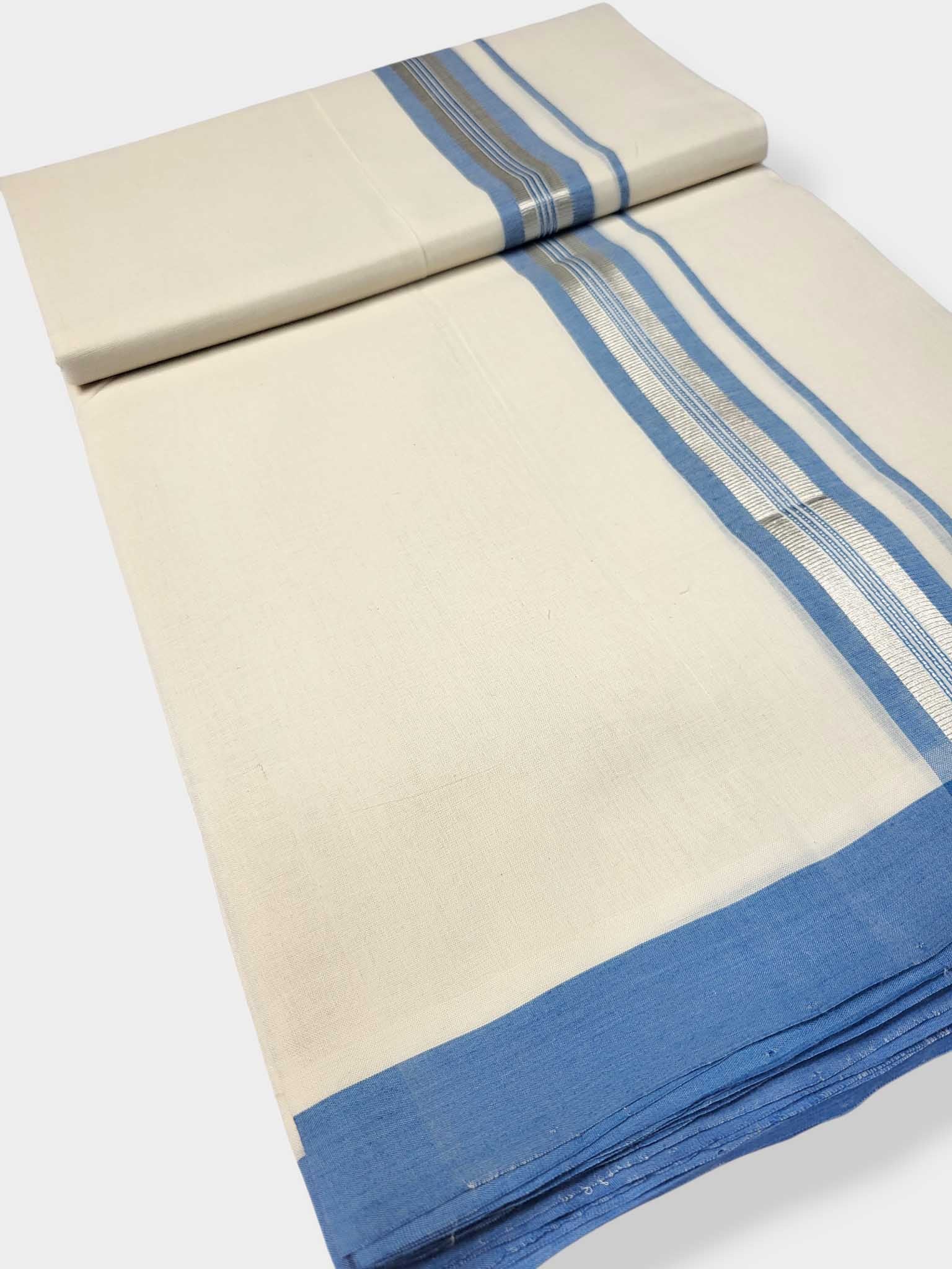 Kerala Balaramapuram Pure Cotton Handloom Mundu/Dhoti