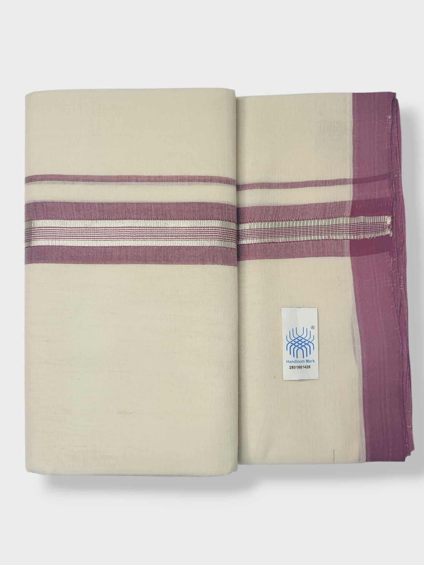 Kerala Balaramapuram Pure Cotton Handloom Mundu/Dhoti