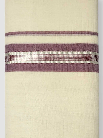 Kerala Balaramapuram Pure Cotton Handloom Mundu/Dhoti