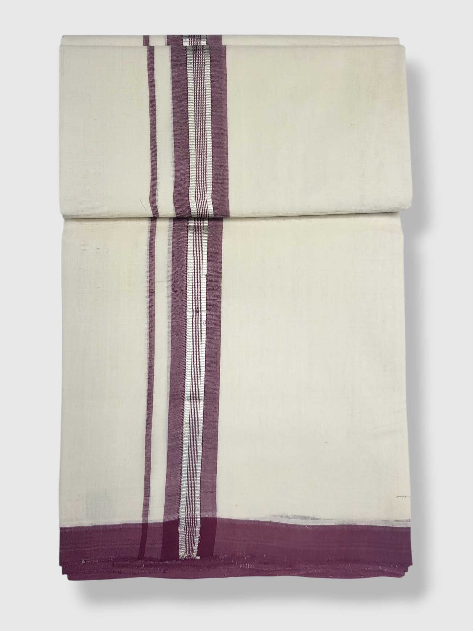Kerala Balaramapuram Pure Cotton Handloom Mundu/Dhoti