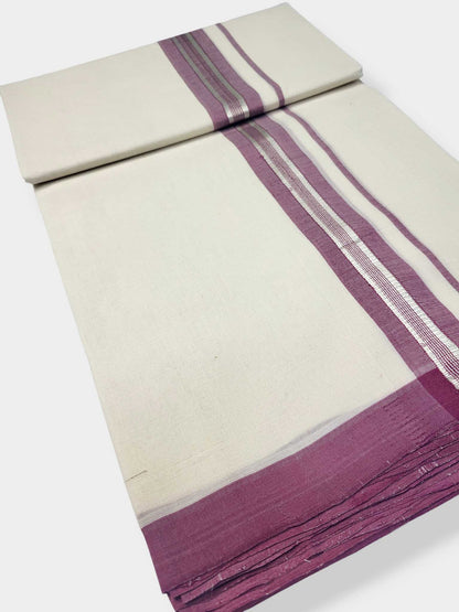 Kerala Balaramapuram Pure Cotton Handloom Mundu/Dhoti