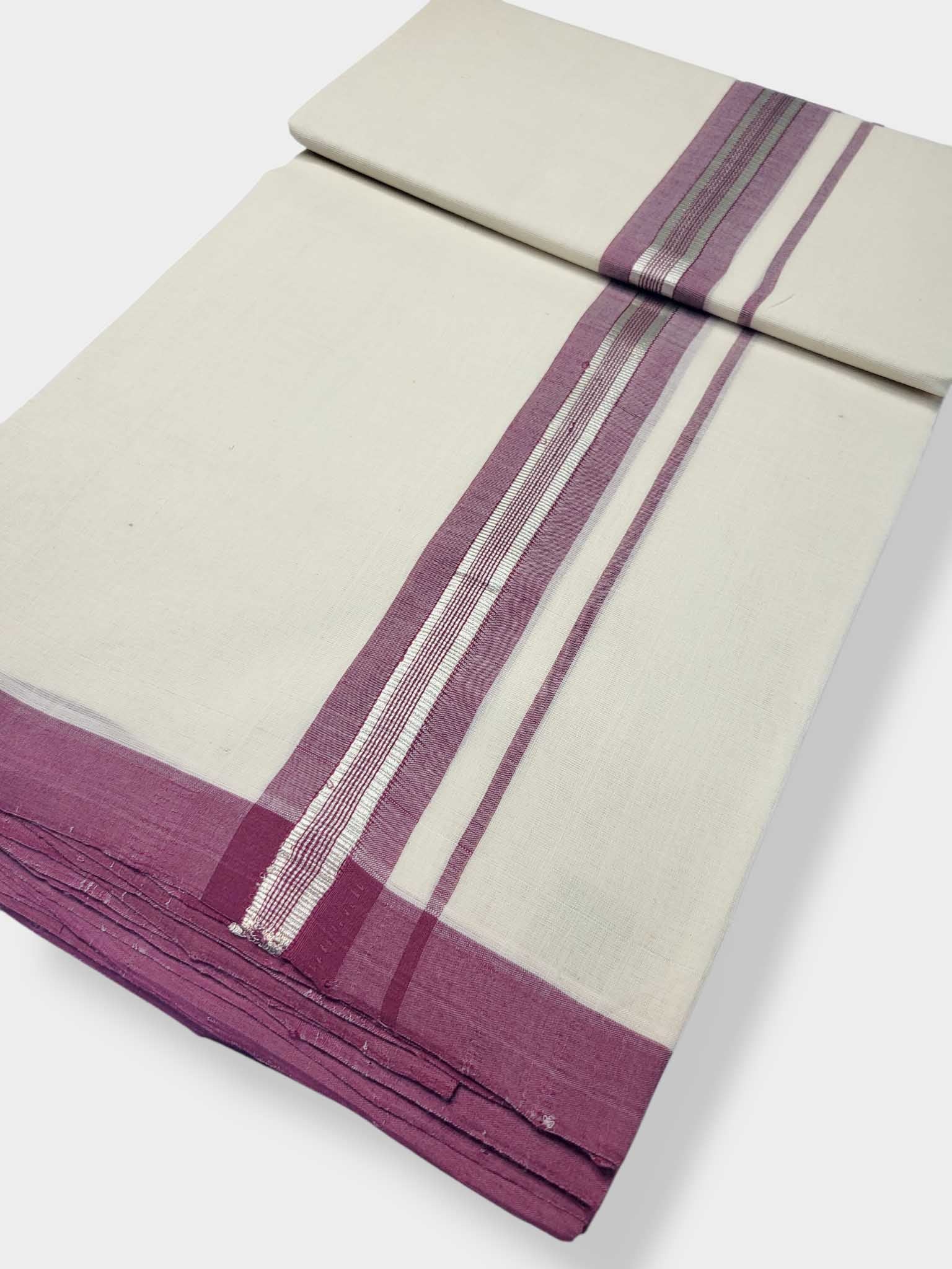 Kerala Balaramapuram Pure Cotton Handloom Mundu/Dhoti