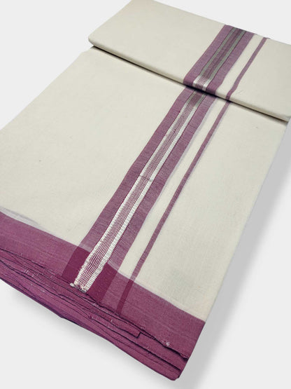 Kerala Balaramapuram Pure Cotton Handloom Mundu/Dhoti