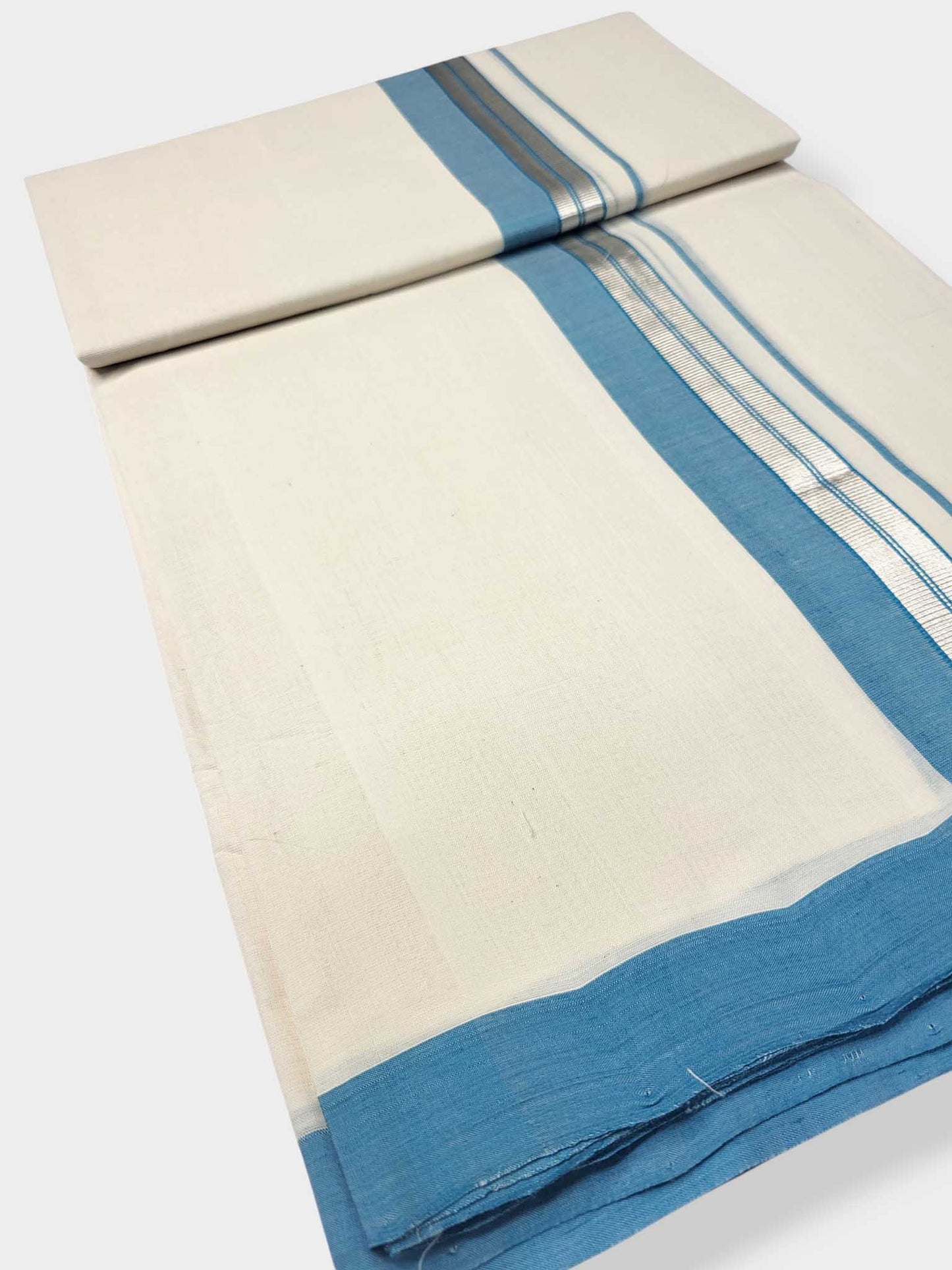 Kerala Balaramapuram Pure Cotton Handloom Mundu/Dhoti