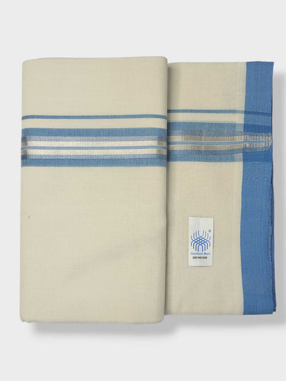 Kerala Balaramapuram Pure Cotton Handloom Mundu/Dhoti