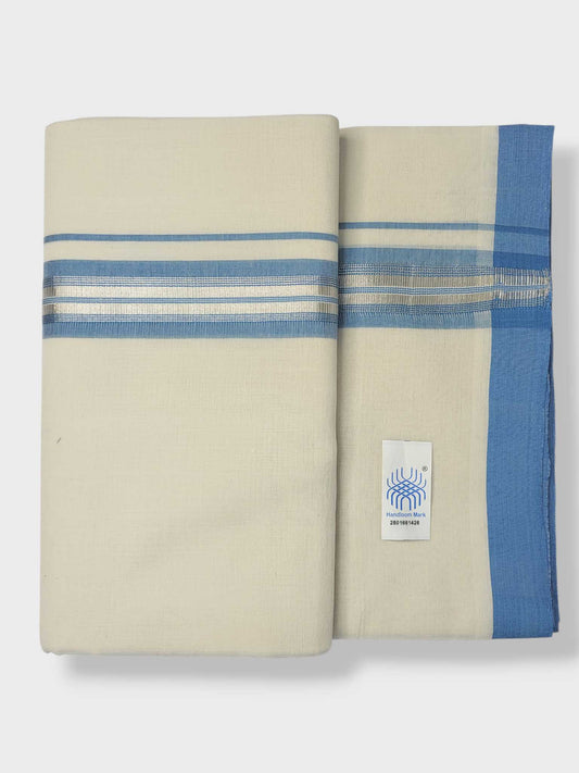 Kerala Balaramapuram Pure Cotton Handloom Mundu/Dhoti