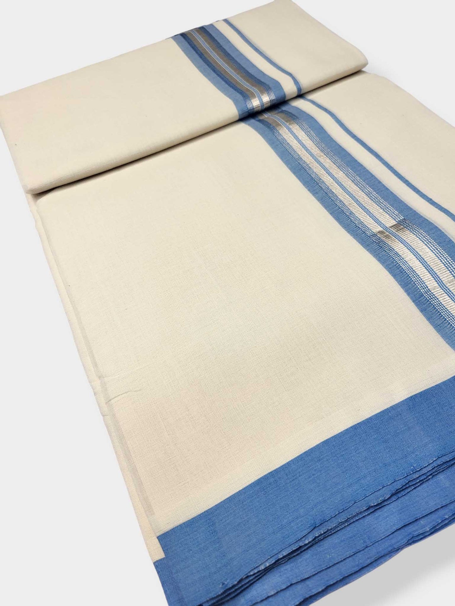 Kerala Balaramapuram Pure Cotton Handloom Mundu/Dhoti