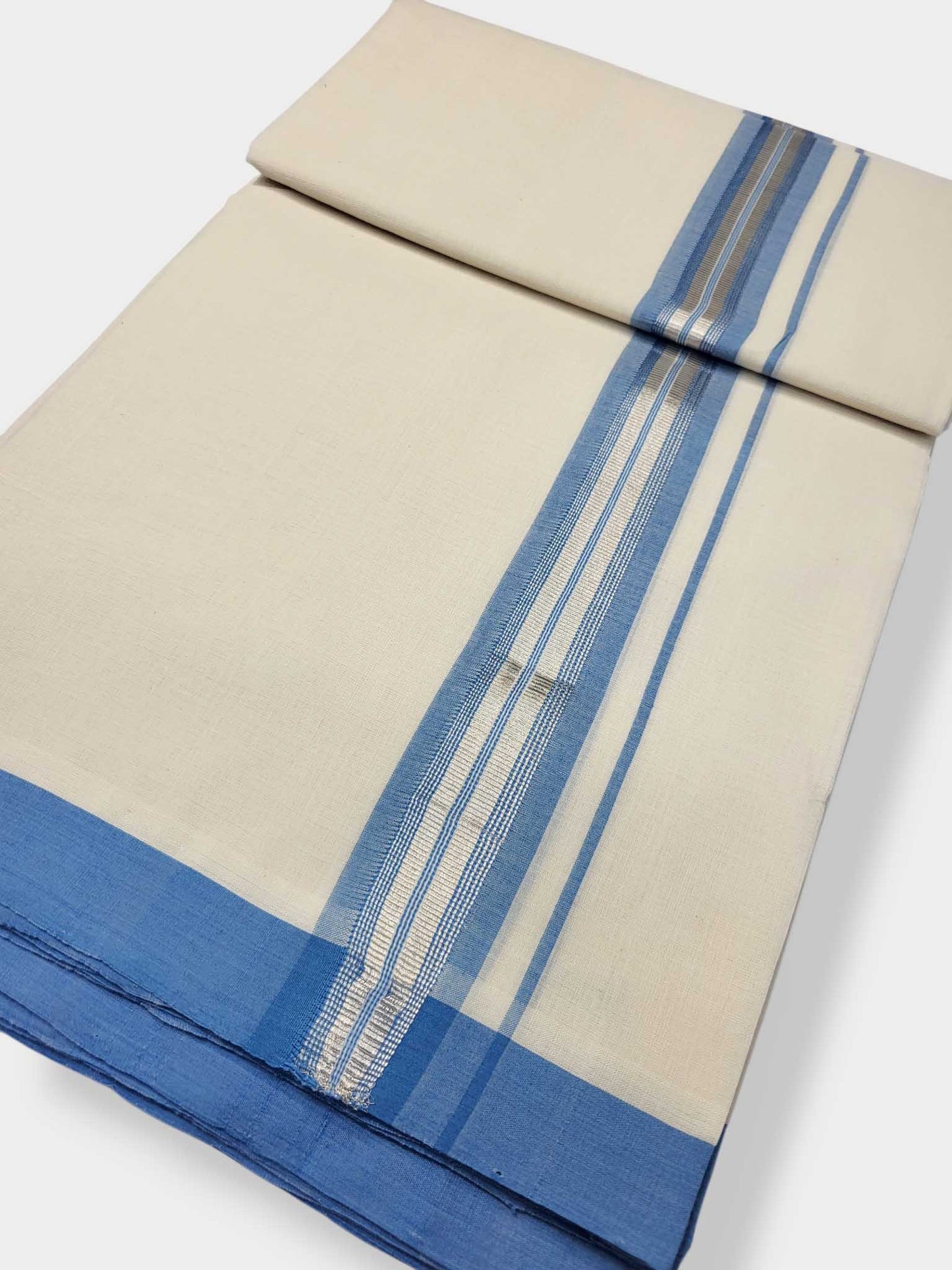 Kerala Balaramapuram Pure Cotton Handloom Mundu/Dhoti