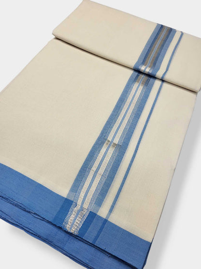 Kerala Balaramapuram Pure Cotton Handloom Mundu/Dhoti