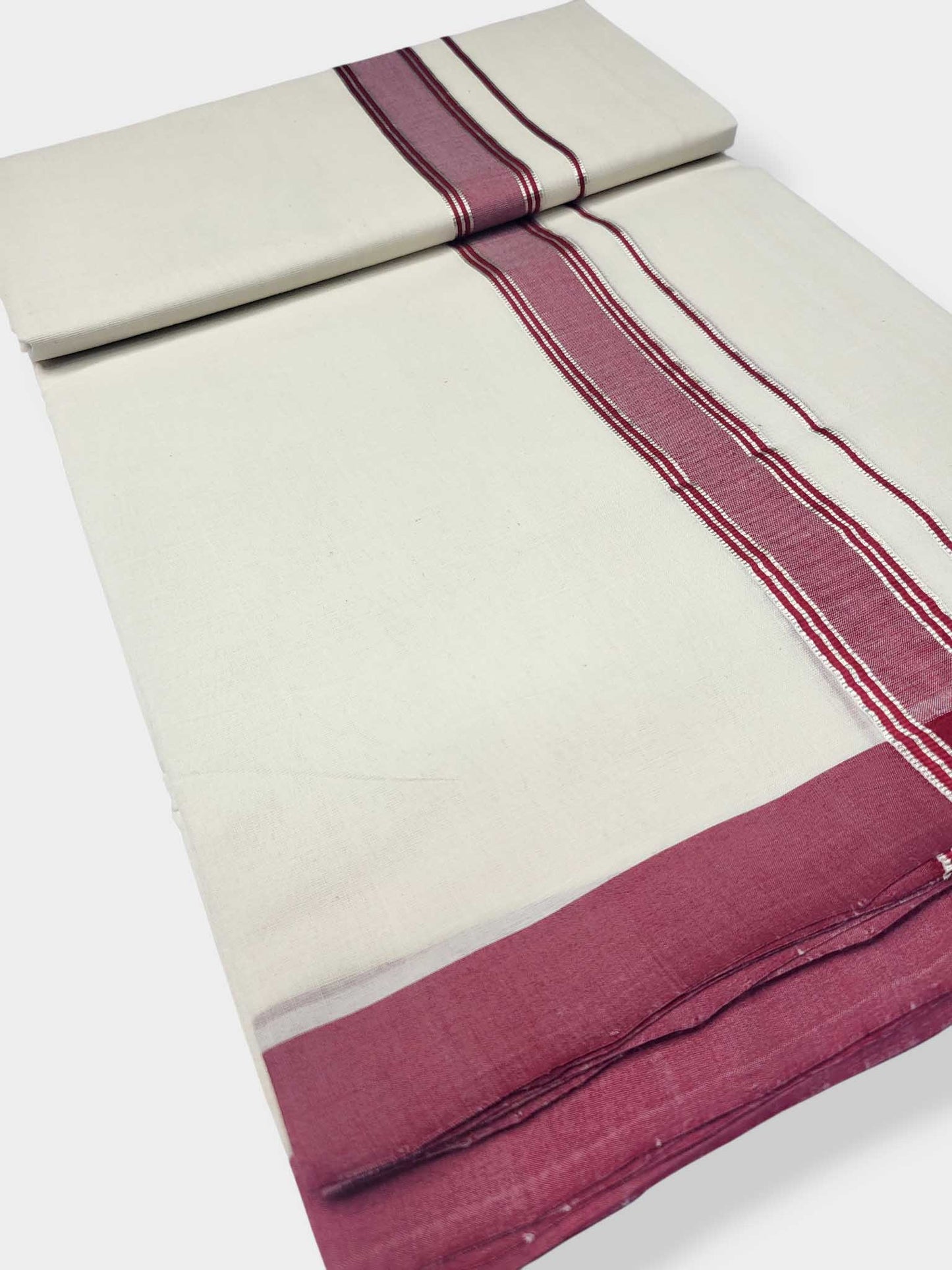 Kerala Balaramapuram Pure Cotton Handloom Mundu/Dhoti