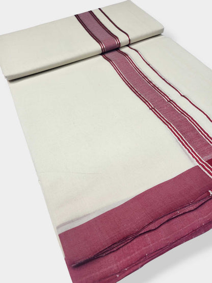 Kerala Balaramapuram Pure Cotton Handloom Mundu/Dhoti