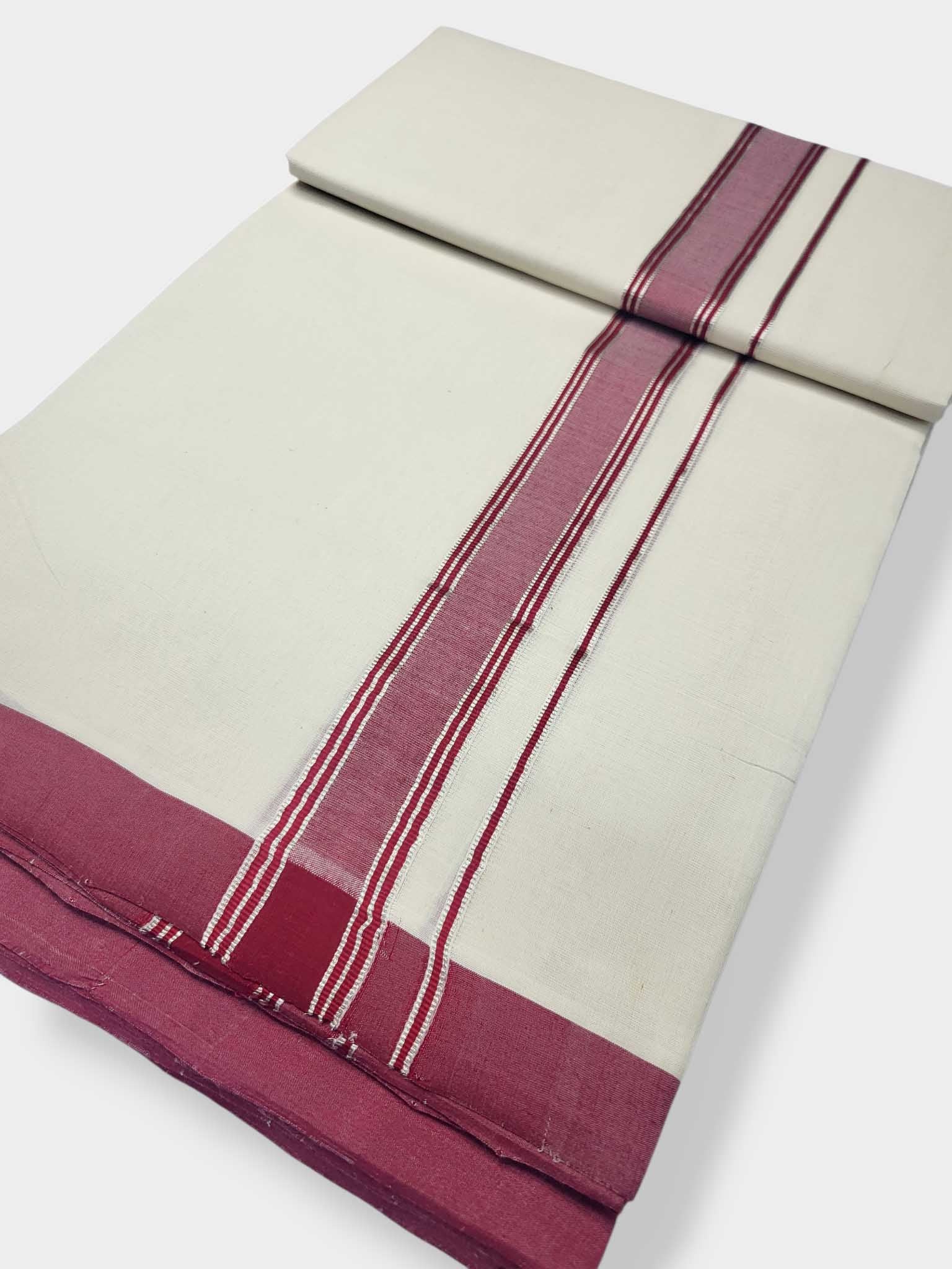 Kerala Balaramapuram Pure Cotton Handloom Mundu/Dhoti